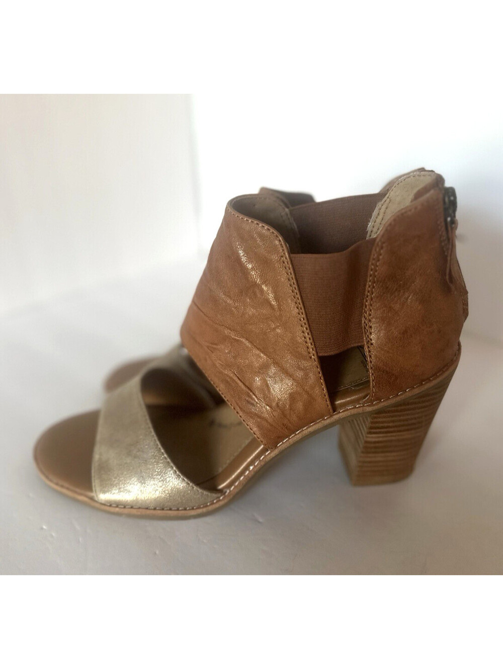 Sofft Pierz Women's Brown Heeled Sandals 9.5 Buckle Block Heel Comfort Shoes - Picture 2 of 9